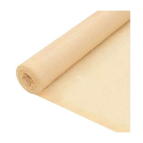 Rete vela ombreggiante privacy beige in rotolo Capri - Rotolo 50 Mt. - Altezza 200 cm.