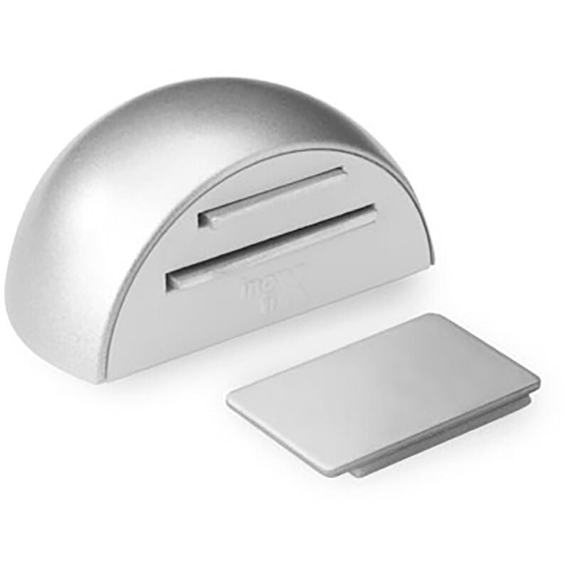 Inofix - Retenedor De Puerta Magnético Madera 24x48x31mm Cromado Mate Adhesivo