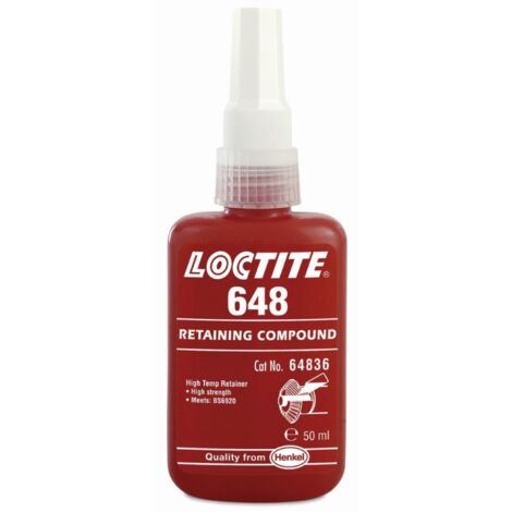 Retenedor alta temperatura loctite 648-50ml