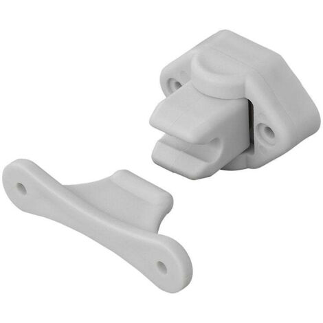 Retenedor de puerta gris con bisagras para caravana/autocaravana