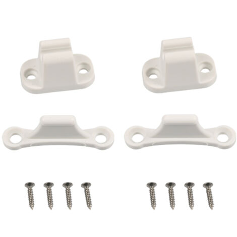 Retenedor de puerta para caravana (2 piezas), retenedor de cerradura para autocaravana, remolque, caravana, autocaravana y remolque de carga (blanco)