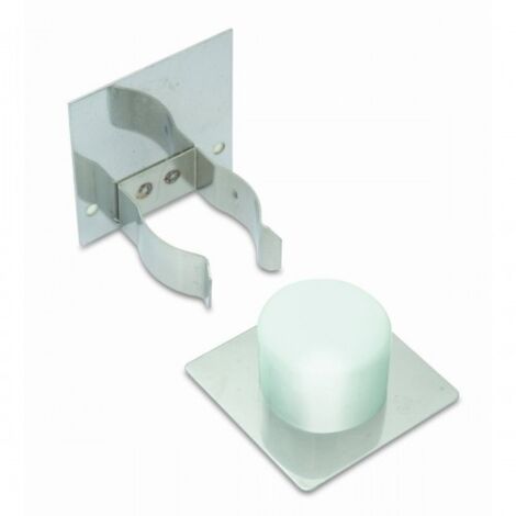 RETENEDOR INOX Y TOPE PARA PUERTA.ADHESIVO BLANCO - BRINOX