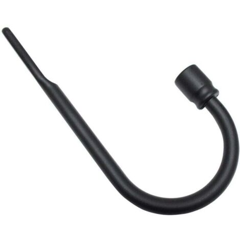 Retenue de Rideau, Combinable, Comprend Le matériel d'installation, Longueur: 7.5 cm, Métal, Noir Mat