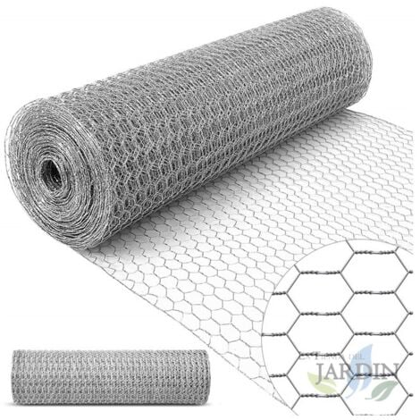 Reticolo per pollame 51 mm 1 x 50 m. Galvanizzato, maglia esagonale, recinzione per pollaio, voliera, pollaio da giardino metal