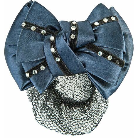 Retina con strass: Taglia Unica , blu scuro