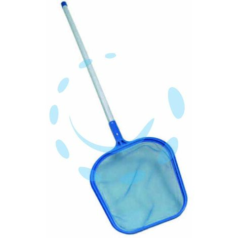 RETINO PIATTO DA SUPERFICIE IN PLASTICA CON MANICO PER PISCINA