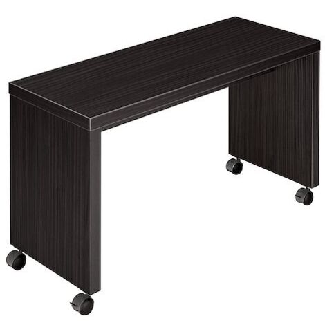 Retour bureau mobile L 100 x P 40 cm Milano noir ébène - Maxiburo