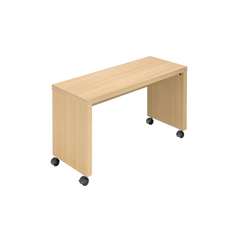 Sans Marque - Retour bureau mobile l 100 x p 40 cm Milano chêne clair - Maxiburo