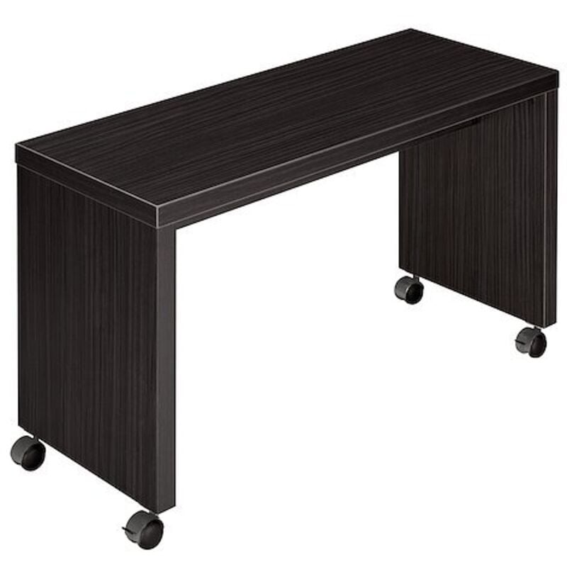 Sans Marque - Retour bureau mobile l 100 x p 40 cm Milano noir ébène - Maxiburo