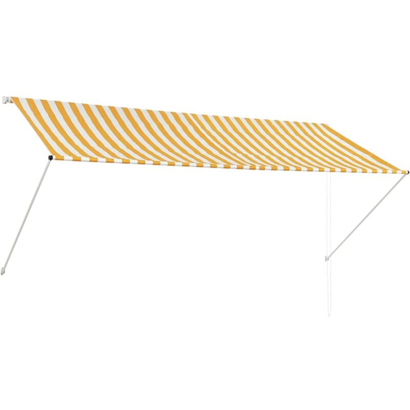 Vidaxl - Retractable Awning 300x150 cm Yellow and White