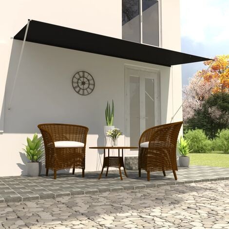 main image of "Retractable Awning 400x150 cm Anthracite - Grey"