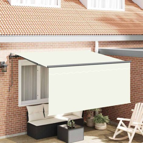 Retractable Awning Cream 300 x 200 cm Fabric vidaXL