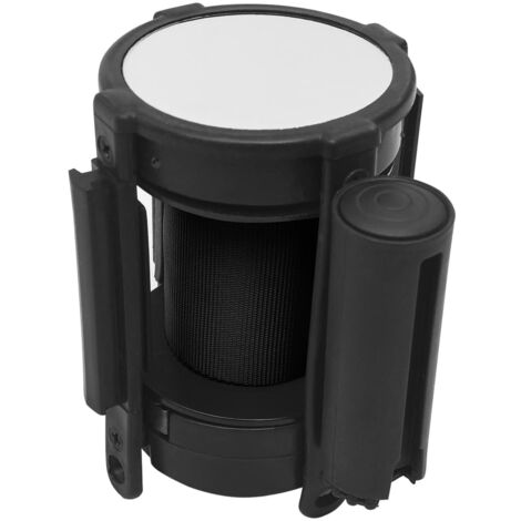 Retractable Belt Barrier 200 cm Black vidaXL