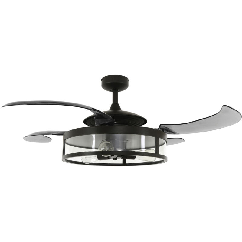 Image of Retractable ceiling fan Fanaway Classic Black