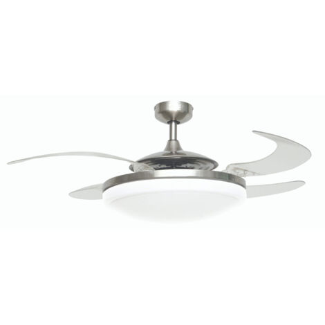 Retractable Ceiling Fan Fanaway Evo2 Endure Brushed Chrome