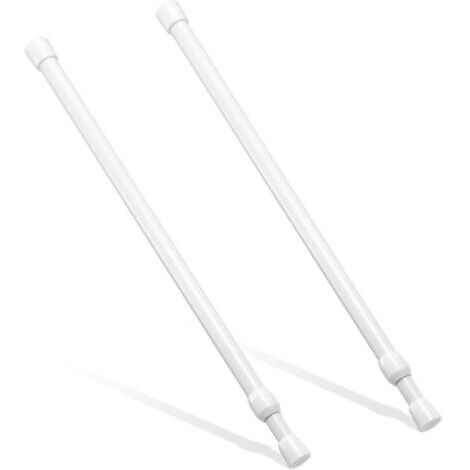 Retractable curtain rod, 60 to 110 cm in length, requires no drilling and is suitable for PVC windows.