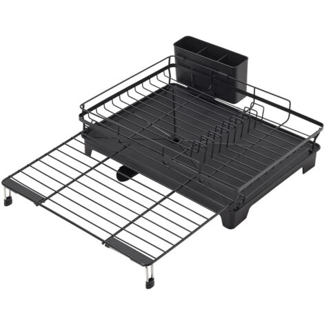 Retractable Dish Drainer with Drying Tray