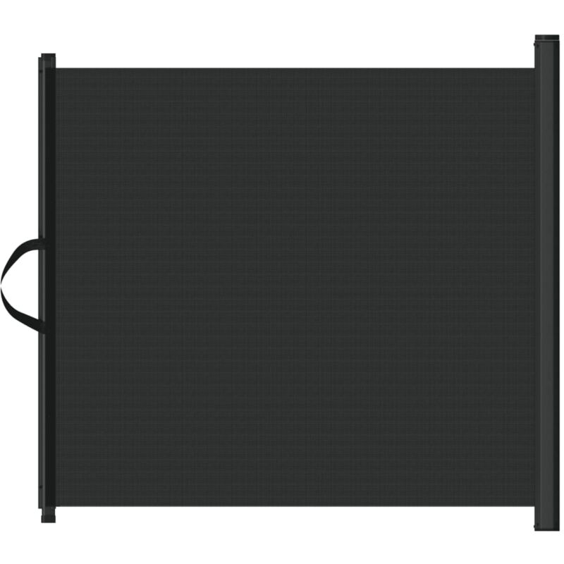 Retractable Pet Gate Black 117.5x125 cm Vidaxl