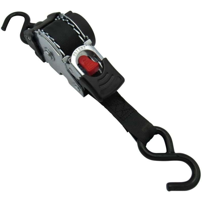 Retractable Ratchet Straps 3M 25MM X1 (Lashing Tie Down Auto Trailer S Hook Cargo 0.3-0.75 Ton)