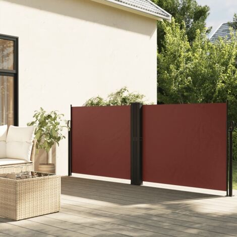Retractable Seitenmarkise braun 140x600 cm
