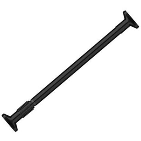 Retractable shower curtain rod without drilling, bathroom curtain rod, bathroom accessories, 50-80 cm, black