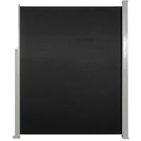 Retractable Side Awning 180 x 500 cm Black