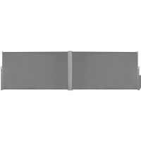 Retractable Side Awning 180x600 cm Grey