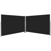 Retractable Side Awning 200x600 cm Black