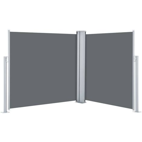 Retractable Side Awning Anthracite 100x600 cm vidaXL