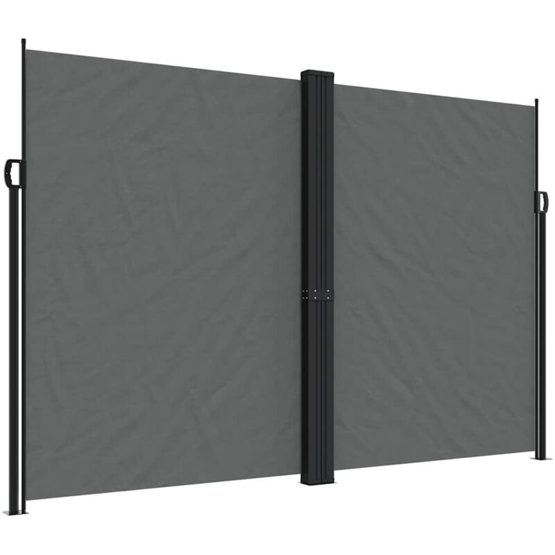 Retractable Side Awning Anthracite 220x1200 Cm Vidaxl