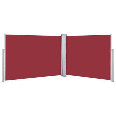 Retractable Side Awning Red 100x1000 cm - Red
