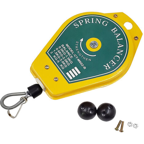 Retractable Spring Balancing Tool, Spring Balancing Hanging Bracket for Assembly Line (0.5-1.5kg)