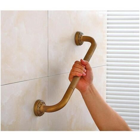 Retro 49 cm Kupfer Badezimmer Sicherheits-Haltegriff Badewanne Dusche Toilette Wandmontage für Kinder Schwangere Frauen Behinderte Ältere