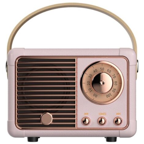 Retro-Bluetooth-Kabine, Vintage-UKW-Radio im klassischen Stil, Suuri äulevoimakkuus, drahtlose Bluetooth 5.0-Verbindung, Tukee TF-Karte