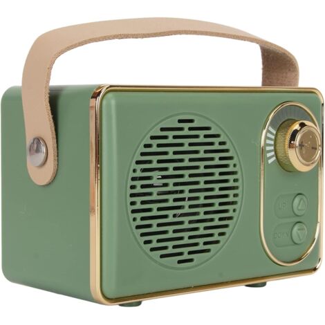 Retro-Bluetooth-Lautsprecher im niedlichen Vintage-Design, Bluetooth 5.0, Speicherkartensteckplatz, AUX-Eingang, kompatibel mit USB-Treibern, ideal für Zuhause, Outdoor-Aktivitäten, Reisen, Partys und