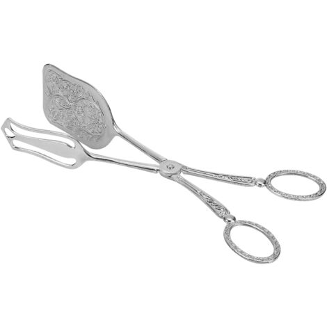 Retro-Brotzange aus Zinklegierung, silbernes, quadratisches Küchenutensil zum Backen