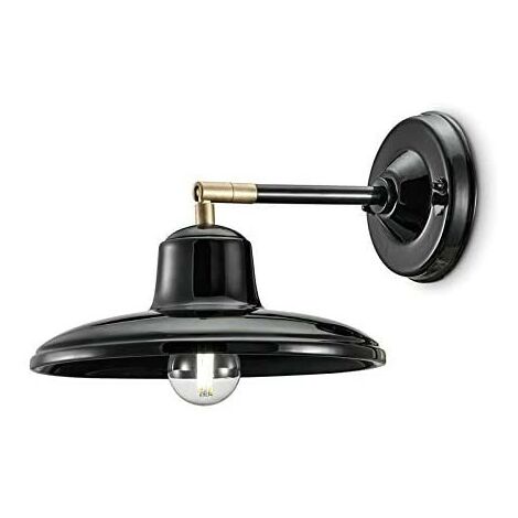 RETRO' B&W C2332, Ceramic Wall Lamp, Ferroluce