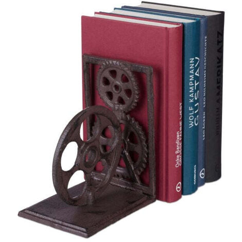 Retro cast iron bookends