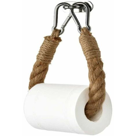 Retro Corde Porte-Serviettes Toilette Porte-Serviettes Vintage Porte-Papier Toilette Corde Porte-Papier pour Suspendre des Serviettes Ou des Rouleaux De Papier Toilette Salle De Bain Toilette