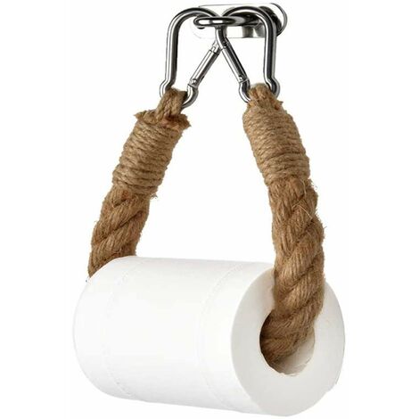 Rétro Corde Porte-Serviettes Toilette Porte-Serviettes Vintage Porte-Papier Toilette Corde Porte-Papier pour Suspendre des Serviettes Ou des Rouleaux De Papier Toilette Salle De Bain Toilette