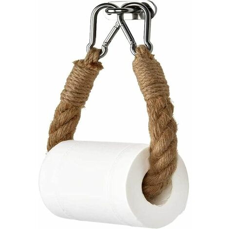 Rétro Corde Porte-Serviettes Toilette Porte-Serviettes Vintage Porte-Papier Toilette Corde Porte-Papier pour Suspendre des Serviettes Ou des Rouleaux De Papier Toilette Salle De Bain Toilette，HANBING