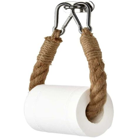 Rétro corde porte-serviettes toilette Vintage porte-serviettes porte-papier hygiénique corde porte-papier pour accrocher à