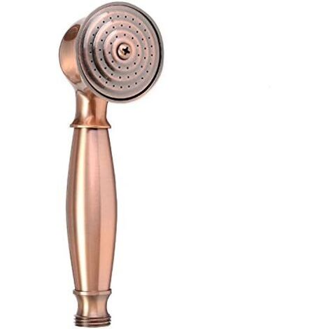 Rétro cuivre Handheld Shower Head Douchette Pommeau Tête de Douche Red Bronze