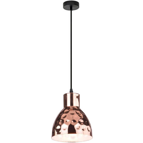 Retro Design Hänge Lampe Hammerschlag Pendel Leuchte Wohn Zimmer Beleuchtung gold- färbig  V-TAC 3713