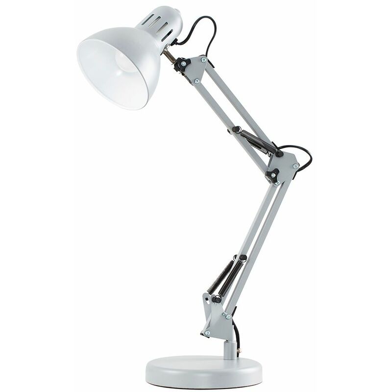 Adjustable Office Desk Reading Lamp - Cool Grey