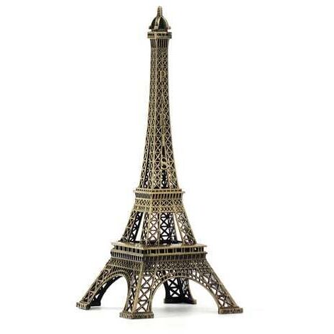 Retro Desk Decoration: Wrought Iron Eiffel Tower Model, European Parisian Pattern.