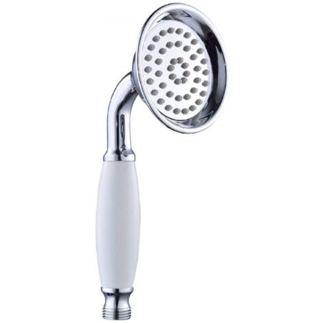 Retro-Duschkopf – Klassisches und traditionelles Design – Elegant und effizient – Antiker Vintage-Stil für Badezimmer im Retro-Stil – 1 Stück – Silber
