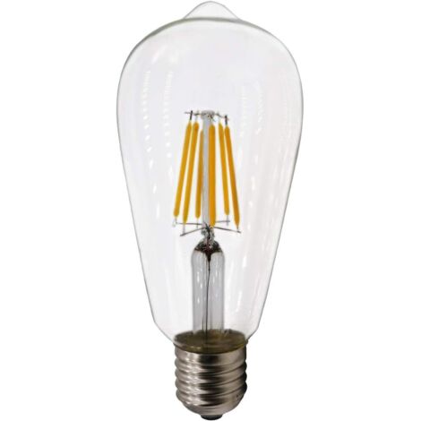 Retro Edison ST64 E26 LED-Glühbirnen (2 Stück, 6 W, 2700 K warmweiß, nicht dimmbar, 220 V)