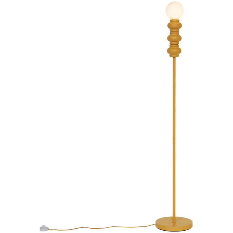 Image of Retro Floor Lamp Mustard Yellow with&hellip;