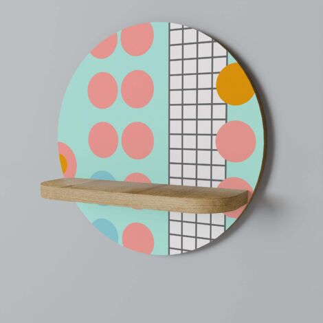RETRO GRID Rundes Regal